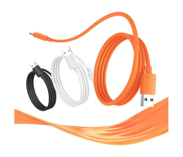 USAMS Kabel 3A Silicone Fast Charging USB-C czarny - 1569091 - zdjęcie 5